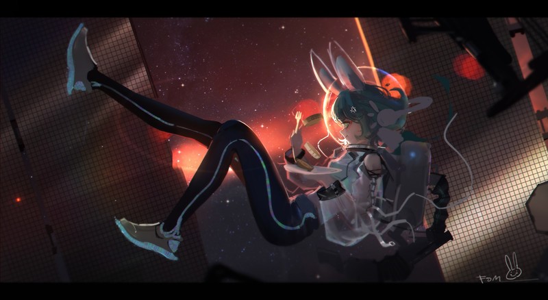 这组二次元少女数字艺术壁纸