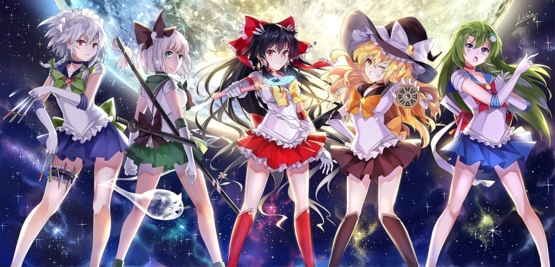 美少女战士联动东方同人壁纸合集