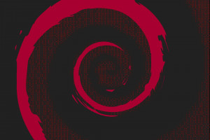超酷Debian Linux极简风ASCII壁纸