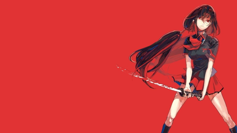 《Blood-C》更衣 Saya 红色主题动漫壁纸合集 720P高清
