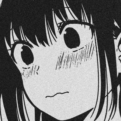 女生黑白卡通头像合集 共11张