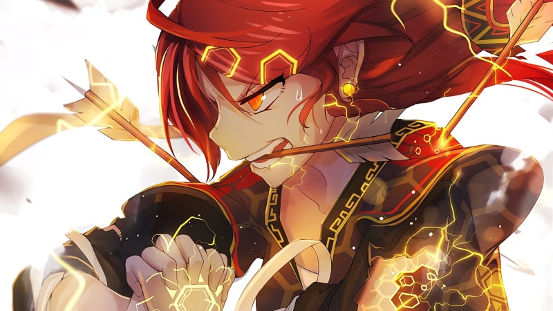 Pixiv幻想曲T红发少女壁纸合辑