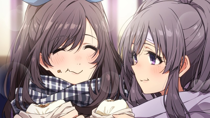 《冬日吃点心的长发偶像少女 这组壁纸太戳人了》