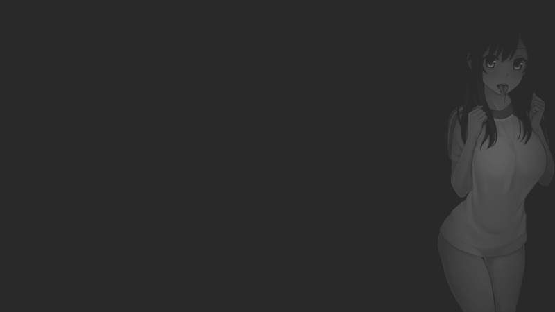 《悠哉日常大王黑白插画壁纸！两位少女的极简氛围感》