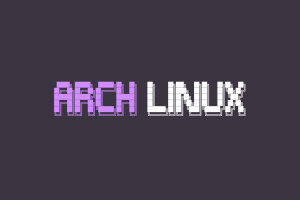 Arch Linux极简紫调终端壁纸，一眼戳中程序员审美