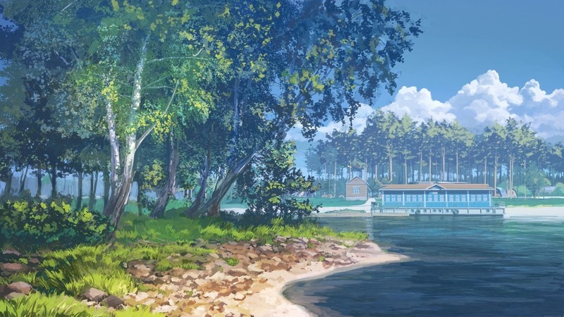 绝美的动漫风天空海景壁纸合集