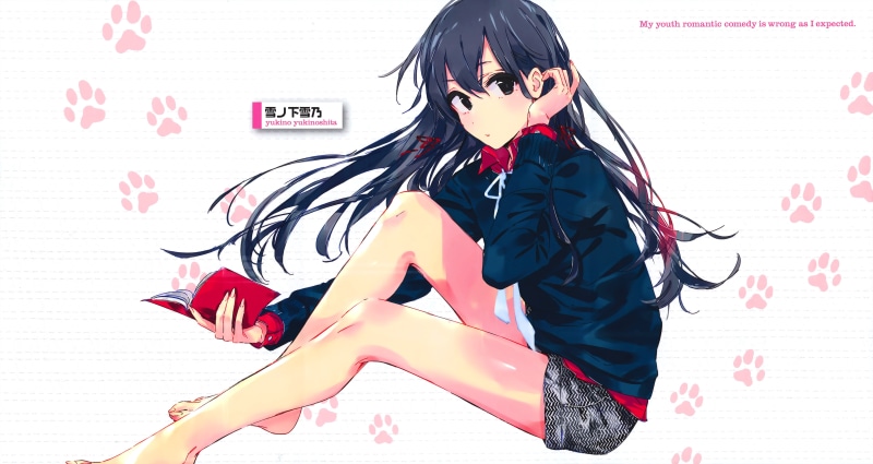 5K分辨率雪之下雪乃等《春物》女主壁纸 光脚少女氛围感拉满