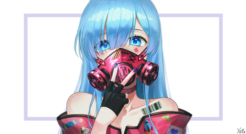 绝绝子！动漫蓝发蓝眼少女壁纸合集