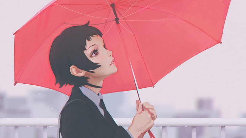 Ilya Kuvshinov笔下的雨天氛围感壁纸