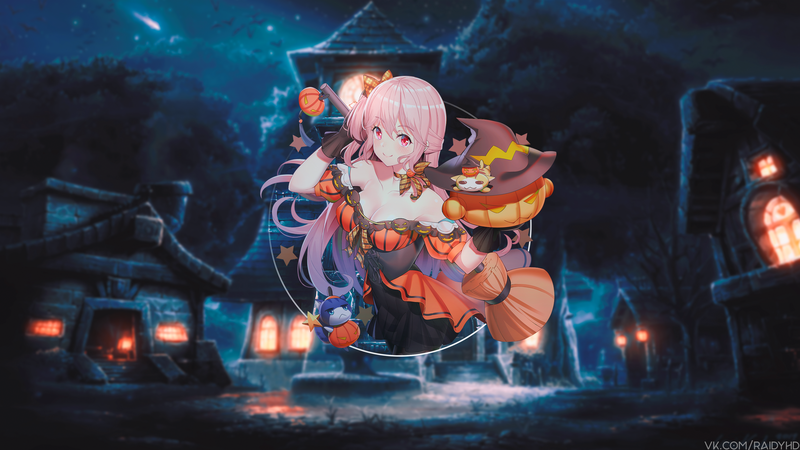 万圣节氛围感拉满！二次元萌妹画中画壁纸合集