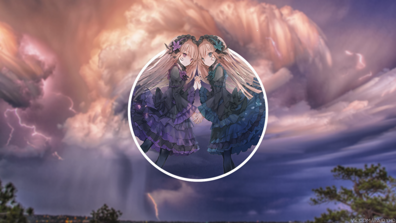 这份壁纸合集超绝！动漫少女搭配雷雨风暴氛围感拉满