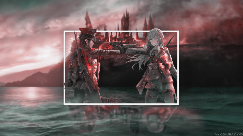 这组动漫少女画中画壁纸合集