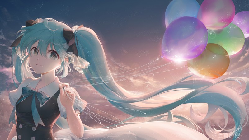 这组初音未来同人壁纸太绝了！