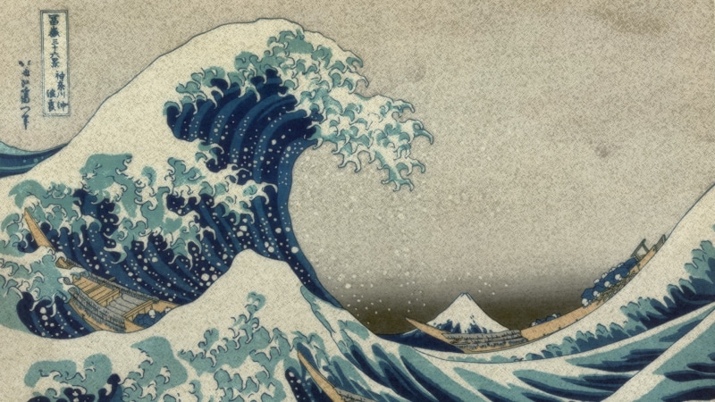 神还原！浮世绘巨浪撞上钢炼美学的高清壁纸合集