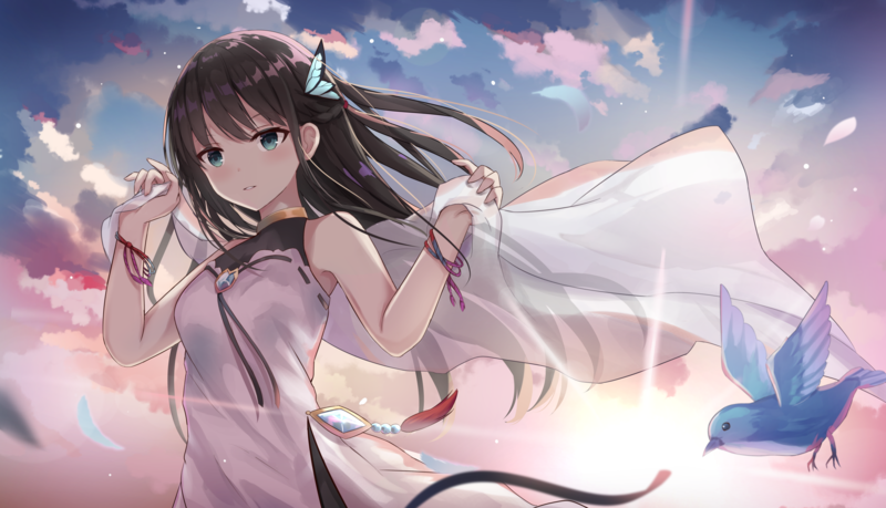 这份二次元少女插画壁纸合集