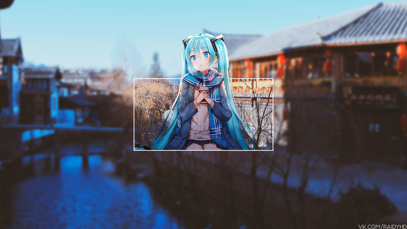 高清画中画动漫少女壁纸