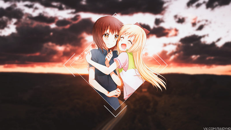 多款动漫少女画中画壁纸 总有你喜欢的