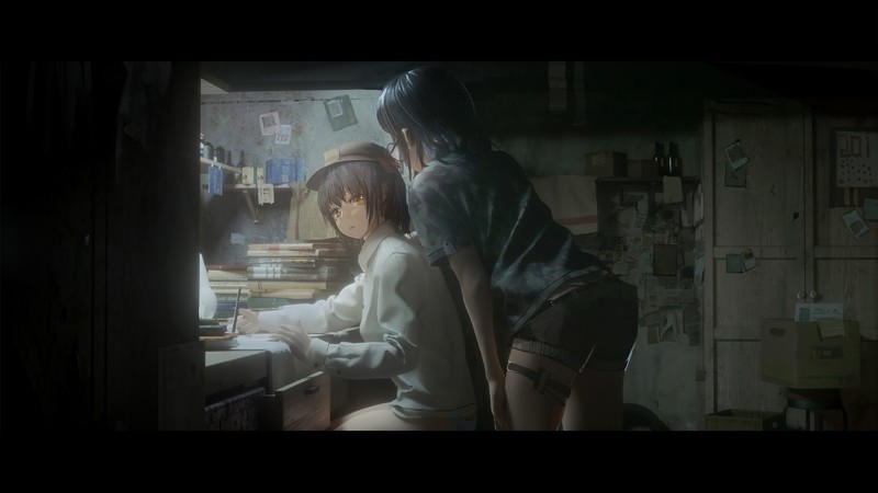 暗调室内黑发动漫少女壁纸合集