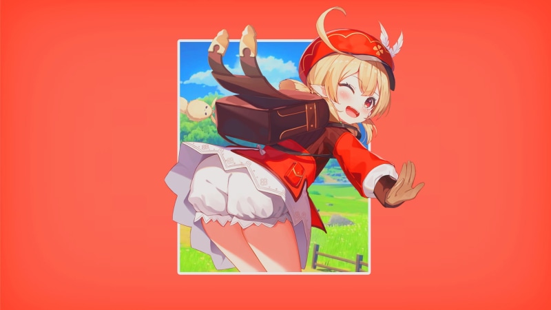 原神角色Klee高清壁纸 简约风二次元少女壁纸