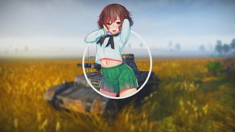 《少女与战车》秋山优花里 动漫美少女壁纸合集