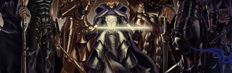 Saber主题幻想风剑戟高清壁纸