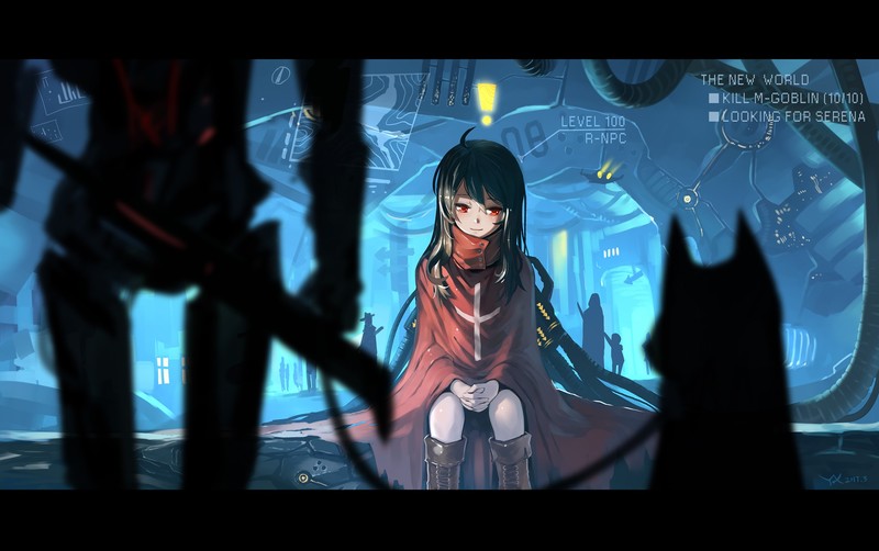 一组二次元红发少女壁纸合集