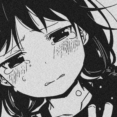 女生黑白卡通头像合集 共11张