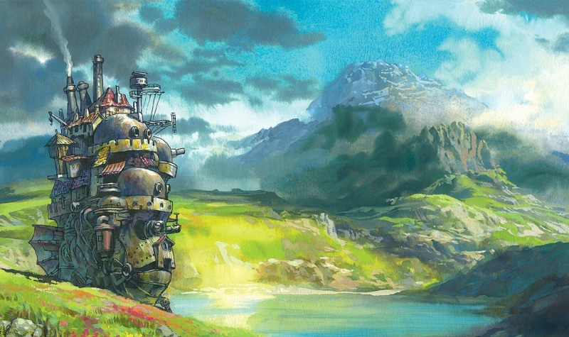 吉卜力工作室动画原画壁纸合集 哈尔的移动城堡超美同人图