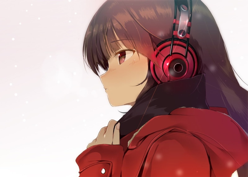 动漫耳机少女原创角色壁纸合集