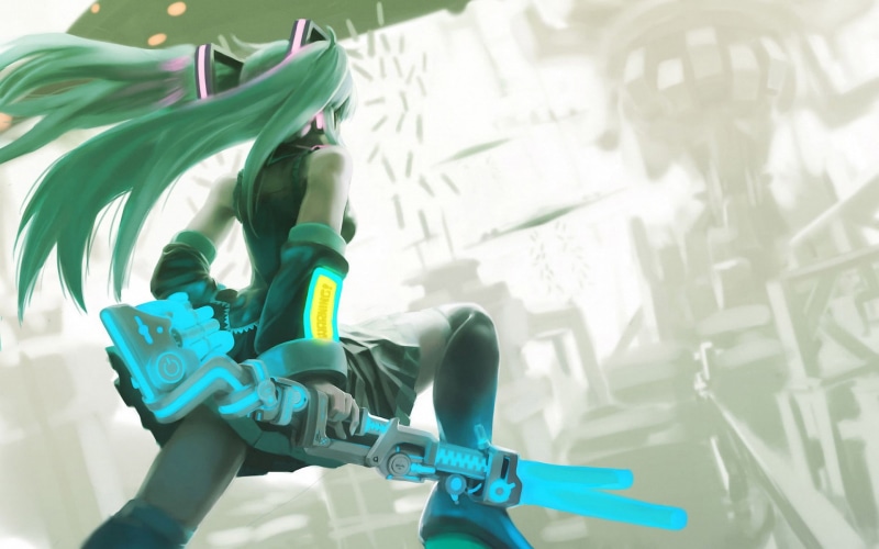 初音未来和加油站的环保燃料日常