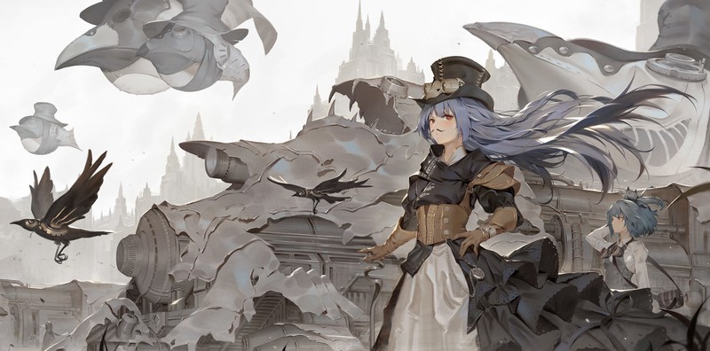 这组动漫二次元壁纸太绝了！复古蒸汽朋克到奇幻女巫风全都有