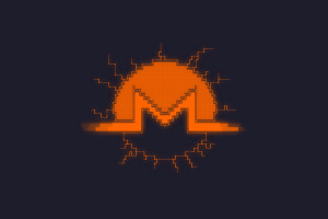 1920×1080门罗币极简ASCII艺术壁纸