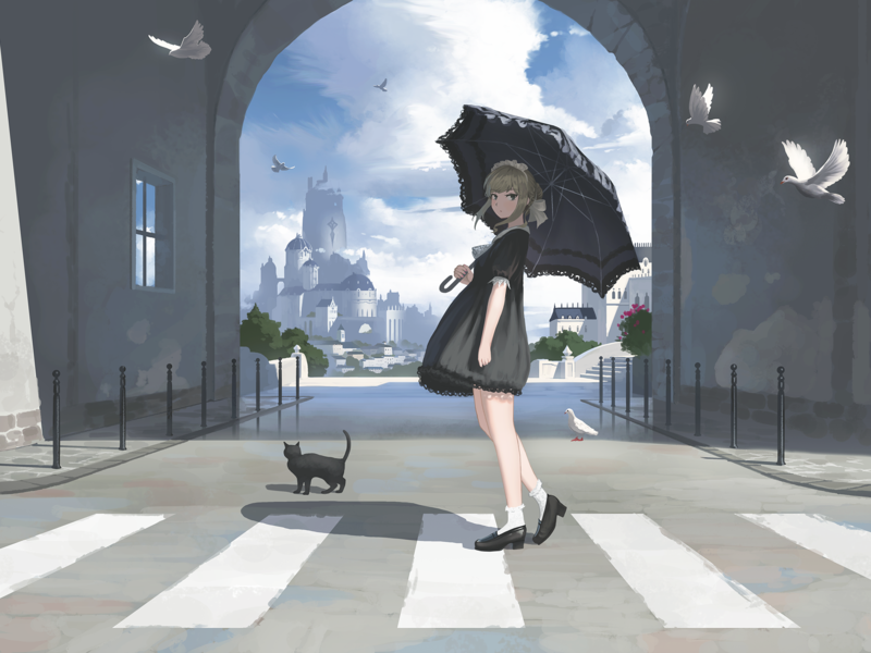 超治愈二次元少女插画壁纸合集