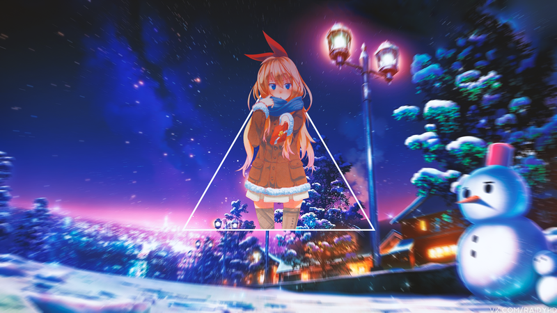 多款动漫少女画中画壁纸合集