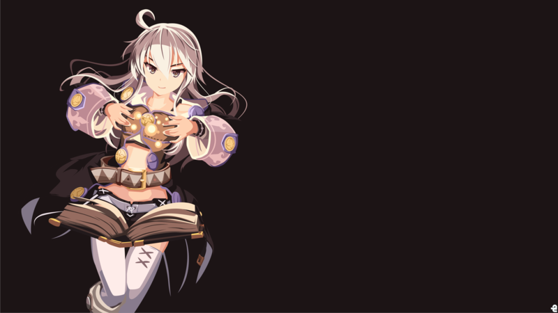 银发紫眸少女笑颜壁纸 从零开始的魔法书角色零高清图