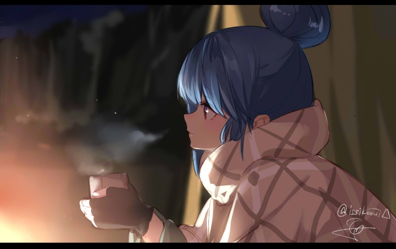 摇曳露营高清壁纸合集！志摩凛等少女露营治愈场景
