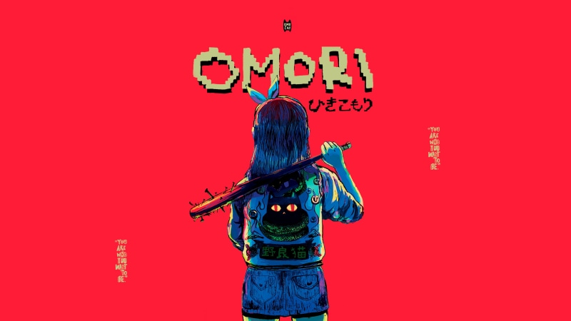 OMOCAT笔下Omori主题棒球少女4K壁纸