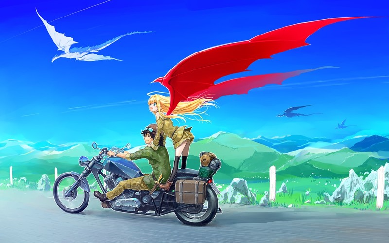 帅炸的二次元机车男女壁纸合集