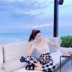 女生海边真人头像合集 共14张