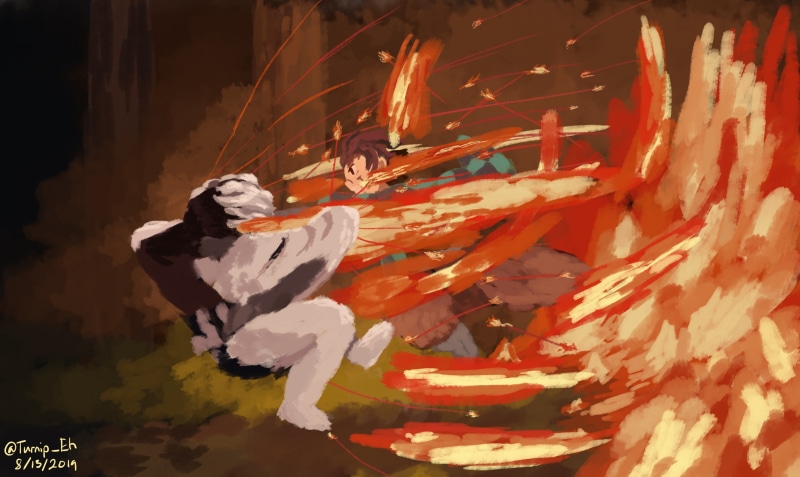 鬼灭之刃高清壁纸合集！祢豆子、炭治郎还有上弦三都有