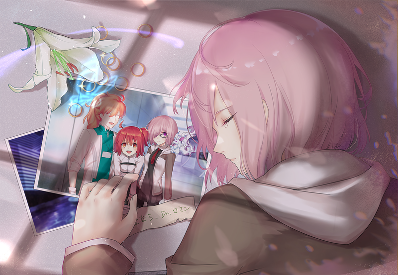 动漫少女粉泪壁纸合辑