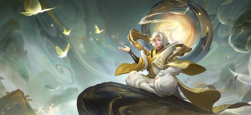 闭眼冥想的荣耀幻想少女壁纸