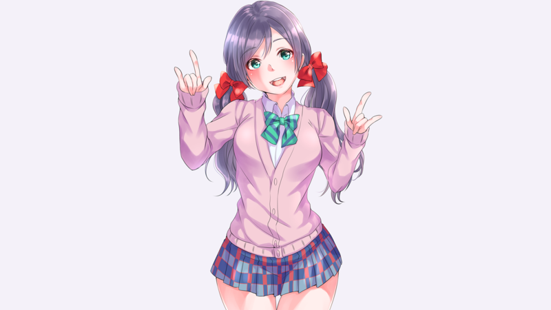 动漫少女壁纸合集！长发双马尾配丝带超绝