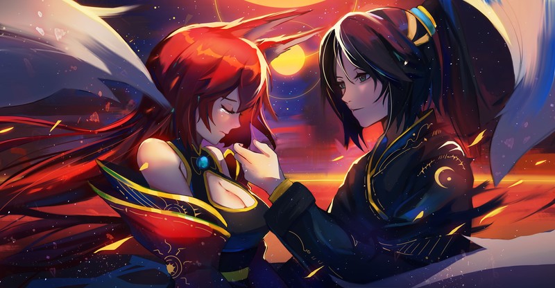 绝美的二次元彩漫少女高清壁纸