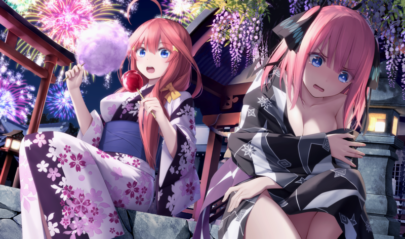 五等分的新娘中野姐妹同人壁纸合集