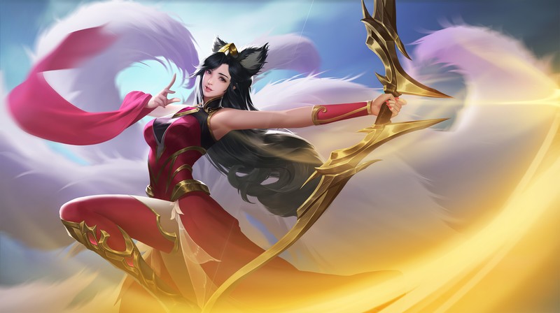 动漫长发黑发少女高清壁纸