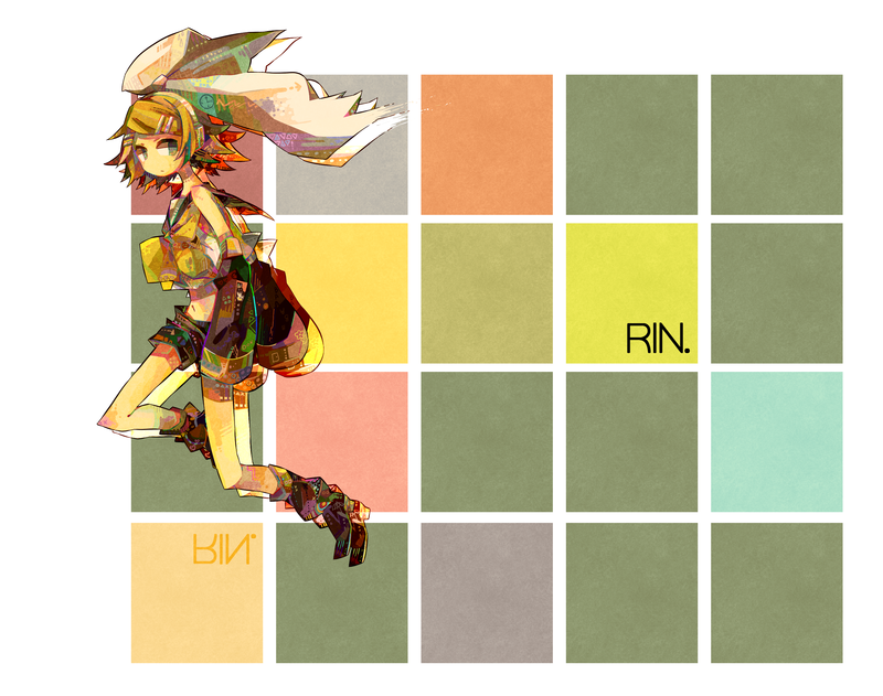 Vocaloid镜音铃 元气动漫少女高清壁纸