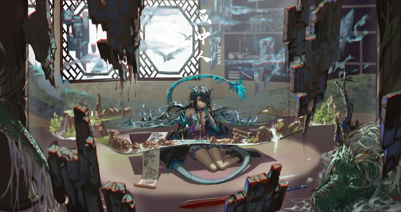 明日方舟黄昏干员 5K高清手机壁纸