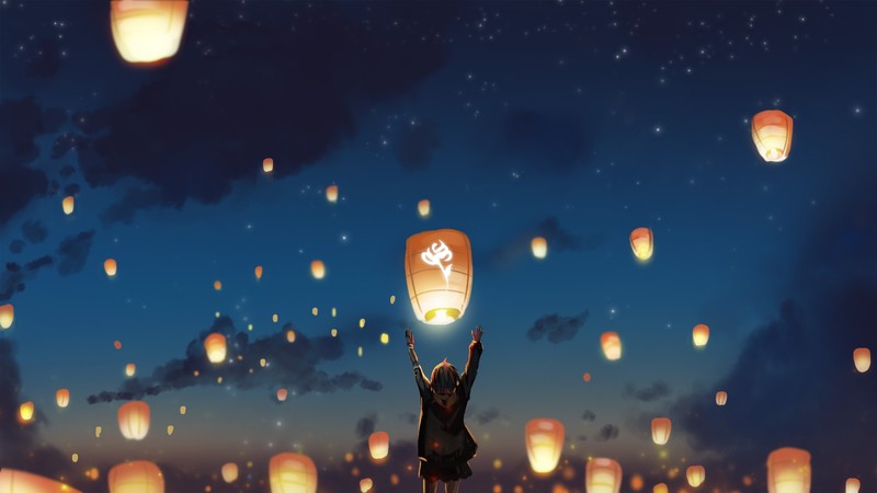 霓虹灯下的二次元少女壁纸合集