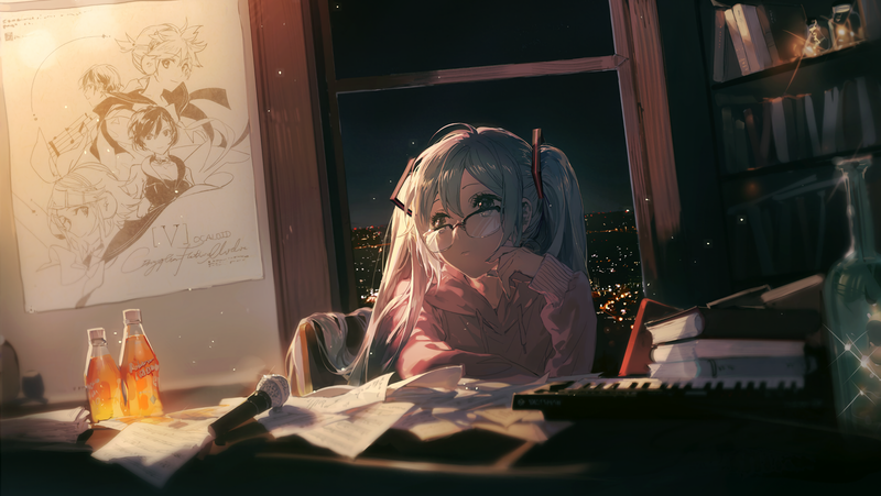 深夜初音未来壁纸合集